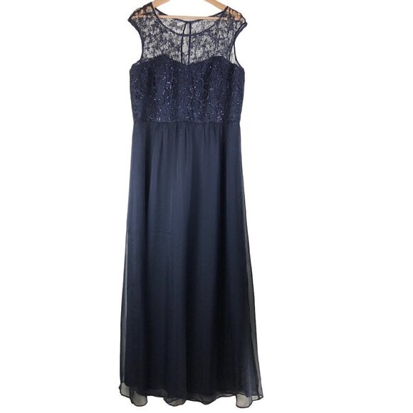 City Chic Maxi Sparkle Love in Midnight Size M/18 - Picture 1 of 10